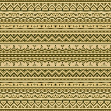 Soyut etnik çizgiler, pürüzsüz desen, süslemeli vektör vintage arka plan