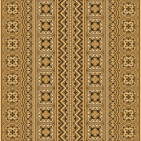 Abstrakte Ethnische Streifen Nahtlose Muster Ornamentale Vektor Vintage Hintergrund — Stockvektor