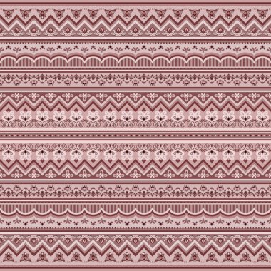 Soyut etnik çizgiler, pürüzsüz desen, süslemeli vektör vintage arka plan