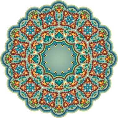 Vektör soyut dekoratif. Çiçeksel etnik süslemeler.