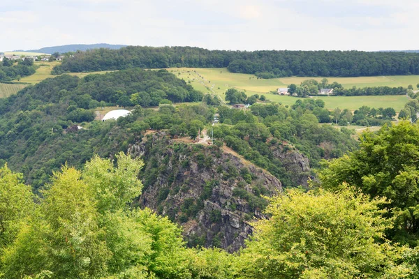 Lorelei Rock Panaroma River Rhine Gorge Goarshausen Alemanha — Fotografia de Stock