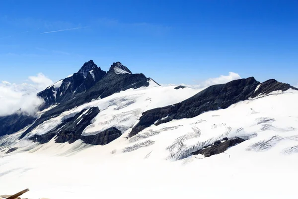 Gunung Grossglockner Dan Gletser Pasterze Panorama Glockner Group Austria — Stok Foto