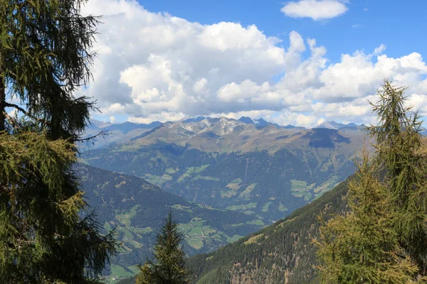 Mountain Panorama View Seen Mountain Hirzer Saltaus South Tyrol Italy — Stock Photo, Image