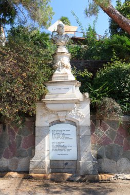 Dr. Franz Tappeiner Tappeiner gezinti güvertesindeki anıt baskını, Merano, Güney Tyrol, İtalya