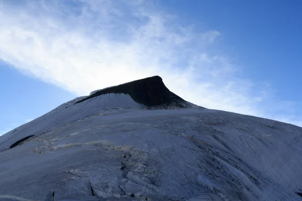 Cúpula Montanha Allalinhorn Geleira Pennine Alps Suíça — Fotografia de Stock