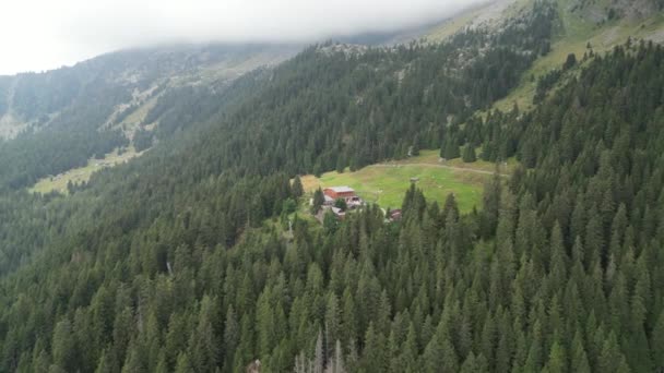 Let Alpské Chatě Hochganghaus Horské Panorama Mraky Skupině Texel Jižní — Stock video