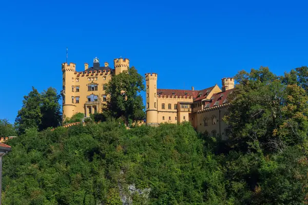 Almanya, Bavyera 'da Fuessen yakınlarındaki Hohenschwangau Kalesi