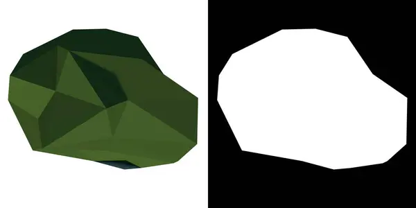 Vue Dessus Plant Low Poly Tree Tree Png Avec Canal — Photo