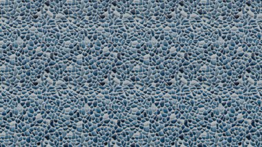 Kumaş malzemesi arka planda Kobalt Denizi Çakıl Taşı Cam Mozaik 1 az miktarda kaya içeren mavi taş bir duvar