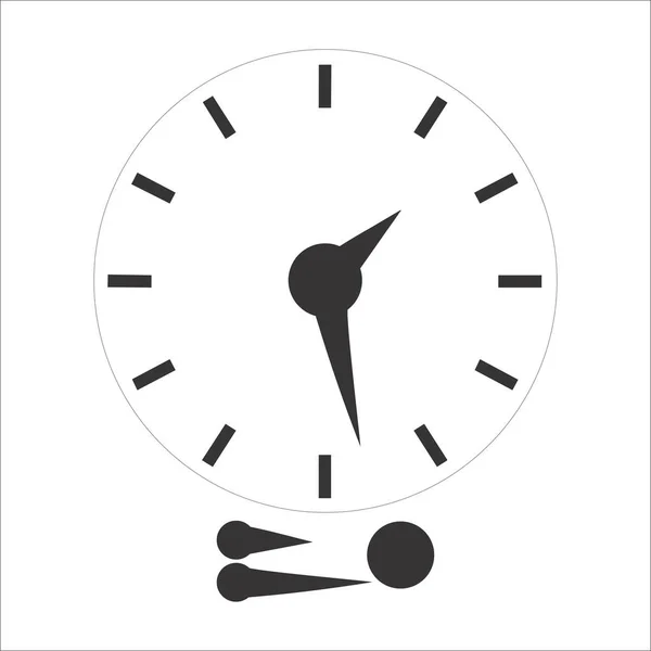 Vektör saat elleri. Saat simgesi vektörü.