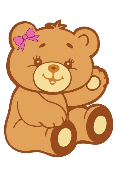 Ayı çocuk oyuncağının vektör çizimi.