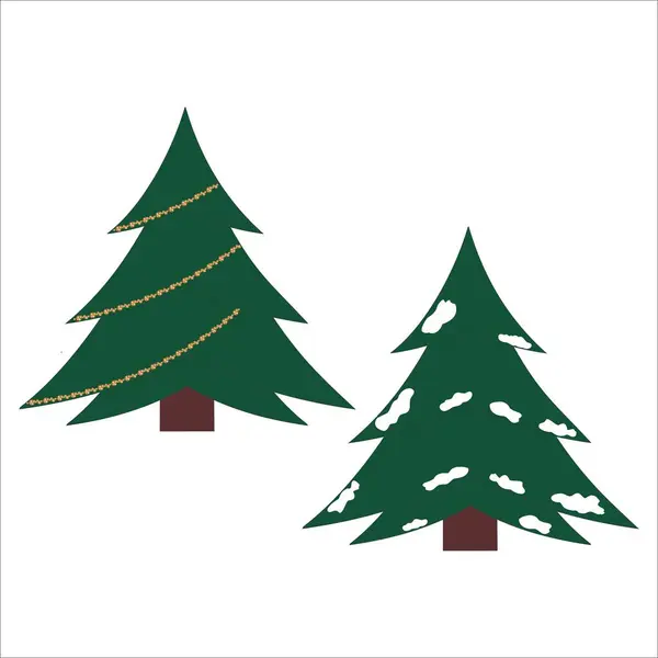 Vektör çizimi. Güzel Noel ağacı.