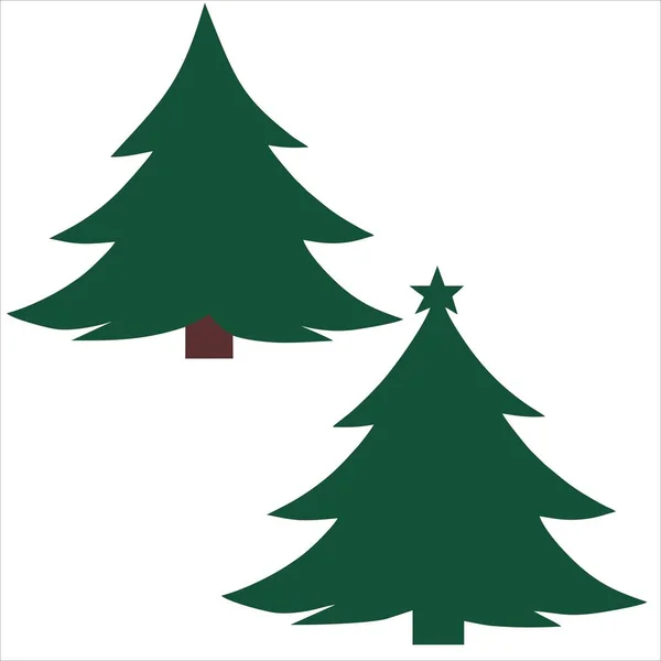 güzel Noel ağacı vektör çizim.