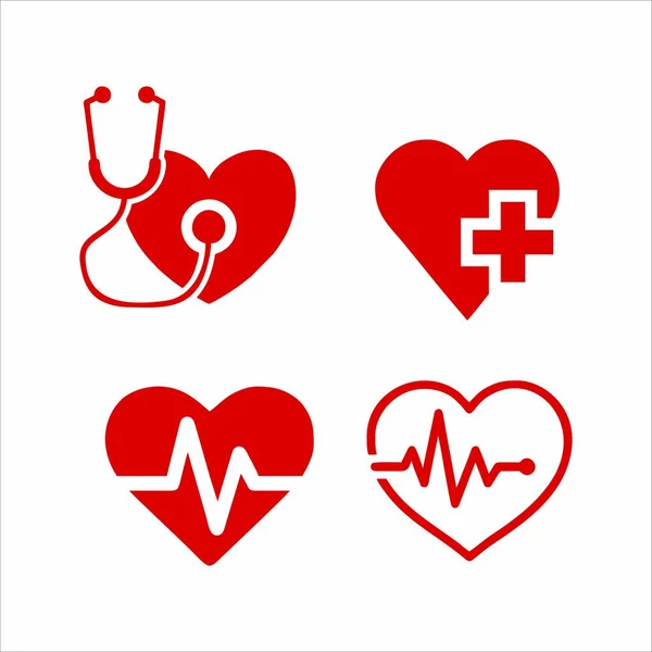 Medicine Heart 'ın nabzı Elektrokardiyografi. Vektör illüstrasyonu.