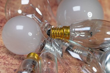Various bulbs in a close-up