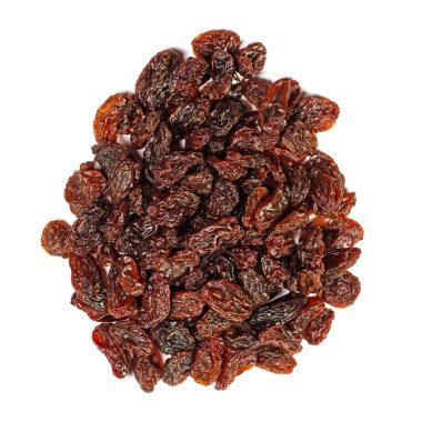 Sultanas isolated against white background clipart