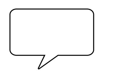 Bir resimde boş konuşma balonu