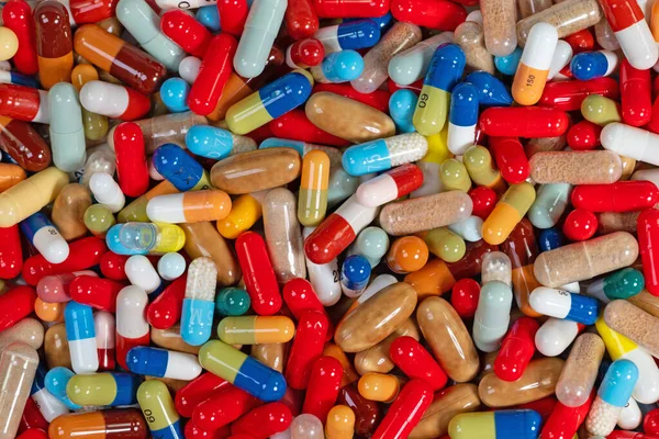 Mnoho Barevných Tobolek Tablet Jako Pozadí — Stock fotografie