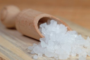 Yakın planda deniz tuzu