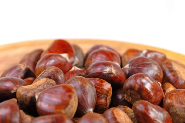 Kestaneler yakın plan görüntüde