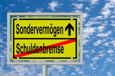 Şehir tabelası, özel varlıklar ve borç freni, sembolik temsil