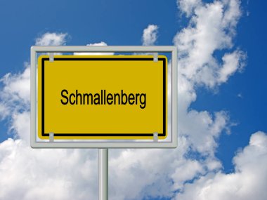 Schmallenberg, beyaz arka planda kasaba tabelası
