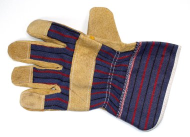 Yakın planda iş eldivenleri.