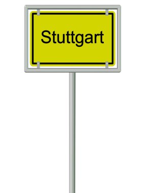 Sindelfingen, kasaba tabelası. Yakın çekim.