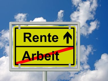 Kasaba çıkış tabelasında 