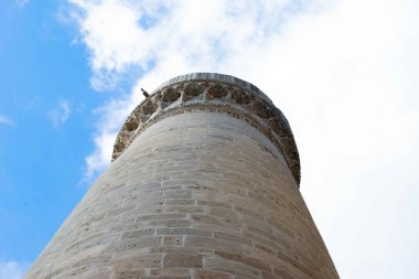 Icheri Sheher şehrin en eski parçası ve simgesidir. Yüksek kalite fotoğraf