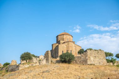 Jvari Manastırı 'nın eteğinde, Mtskheta, Georgia. Yüksek kalite fotoğraf