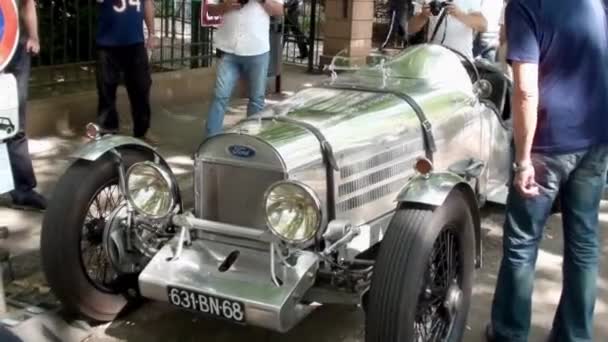 Mulhouse Γαλλία Ιουλίου 2011 1932 Ford Model Roadster Γκρι Race — Αρχείο Βίντεο