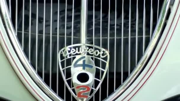Mulhouse França Julho 2011 Peugeot 402 Eclipse Convertible Coach Impressionante — Vídeo de Stock