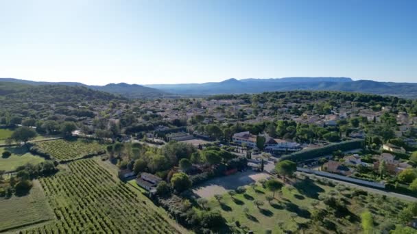 Panorama Aérien Pertuis Horizon Été Vaucluse Luberon Vue Panoramique Sur — Video