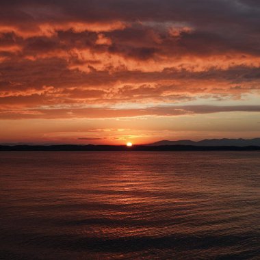 Gün batımı sırasında