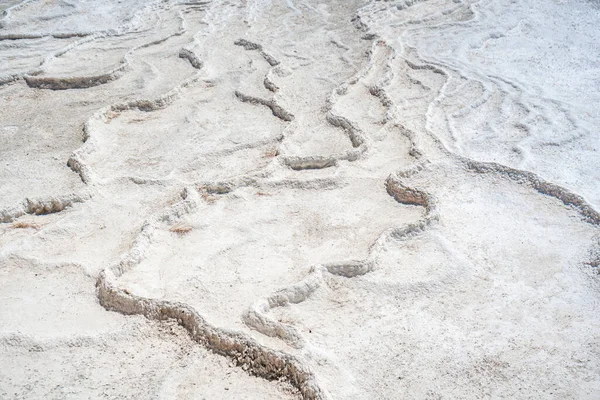 土耳其帕穆克卡莱的白色的石灰石悬崖高质量的照片 — 图库照片
