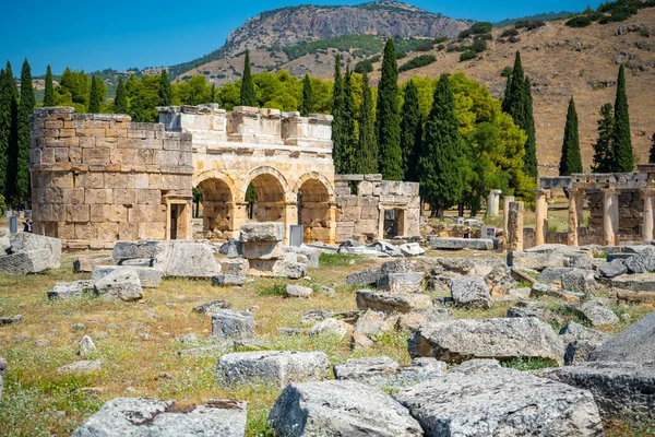 Rovine Nell Antica Città Hierapolis Pamukkale Turchia Foto Alta Qualità — Foto Stock