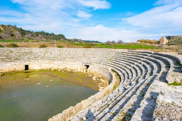 ペルゲの古代都市の遺跡 ペルゲ Perge トルコの地中海南部に位置する古代ギリシャの都市 高品質の写真 — ストック写真