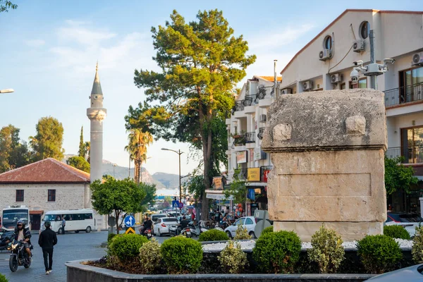 Kas Turkije Juni 2023 Sarcofaag Straat Van Kas Stad Turkije — Stockfoto