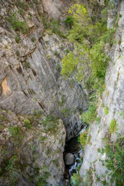 Türkiye 'nin Alanya kenti yakınlarındaki Taurus dağlarındaki Sapadere kanyonu. Yüksek kalite fotoğraf