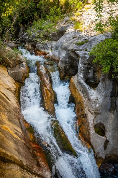 Каньон Сападере Каскадами Водопадов Горах Таурус Близ Алании Турция Высокое — стоковое фото