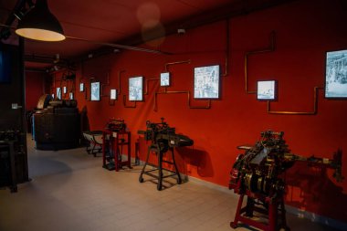 Prag, Çek Cumhuriyeti - 30 Ağustos 2024: Chocotopia İç Kesimi. Prag, Çek Cumhuriyeti, Avrupa 'da Çikolata Fabrikası ve Müzesi ile Çikolata Deneyim Merkezi