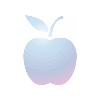 Apple meyve simgesi şablonunun İllüstrasyon Vektörü grafiği