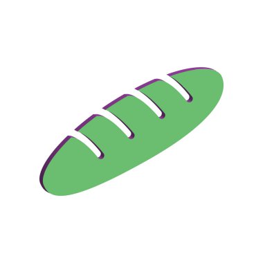 Pasta simgesi şablonunun İllüstrasyon Vektörü grafiği