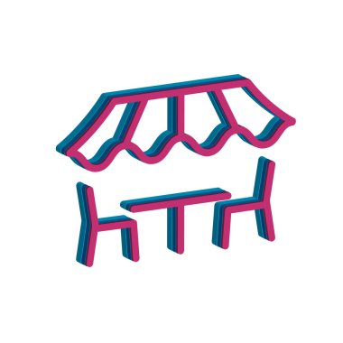 Kafe simgesi şablonunun İllüstrasyon Vektörü grafiği