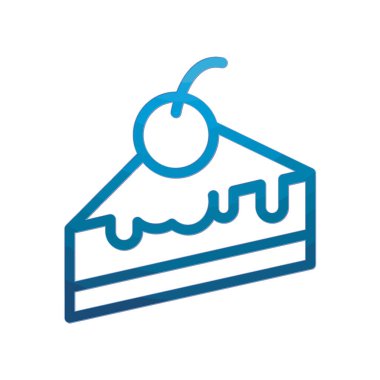 Pasta simgesi şablonunun İllüstrasyon Vektörü grafiği