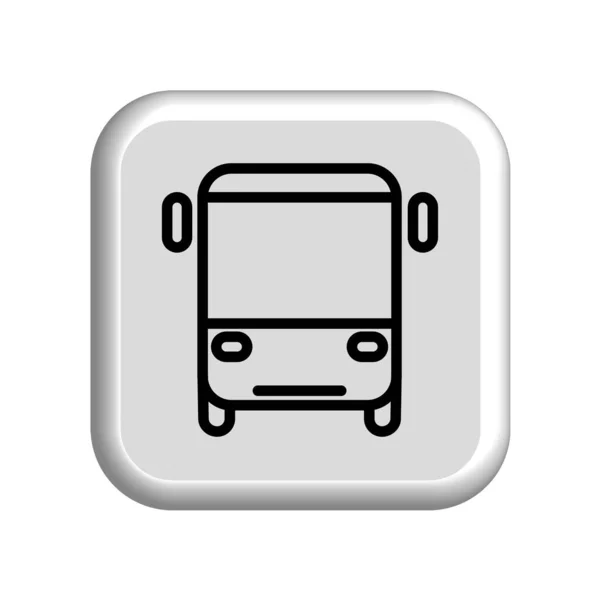 Illustration Vektorgrafik Der Bus Icon Vorlage — Stockvektor