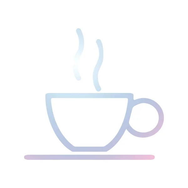 Kafe Simgesi Şablonunun Llüstrasyon Vektörü Grafiği — Stok Vektör