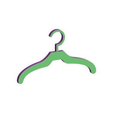 Askı simgesi şablonunun İllüstrasyon Vektörü grafiği