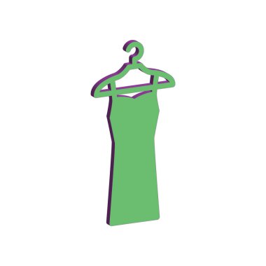 Askı simgesi şablonunun İllüstrasyon Vektörü grafiği